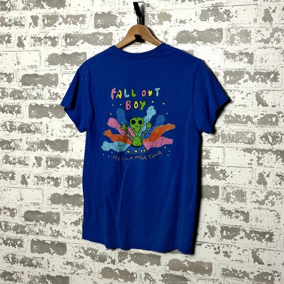 Fall Out Boy Hella Mega Tour Shirt Size Small Pop Punk Emo Y2K - Picture 4 of 6